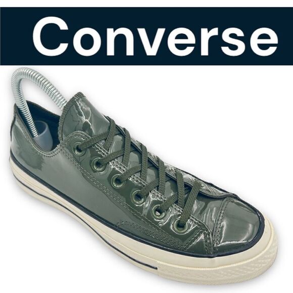Converse Chuck 70 Green Patent Leather Ox Sneakers Women’s 7 Men 5 Unisex - Picture 1 of 11